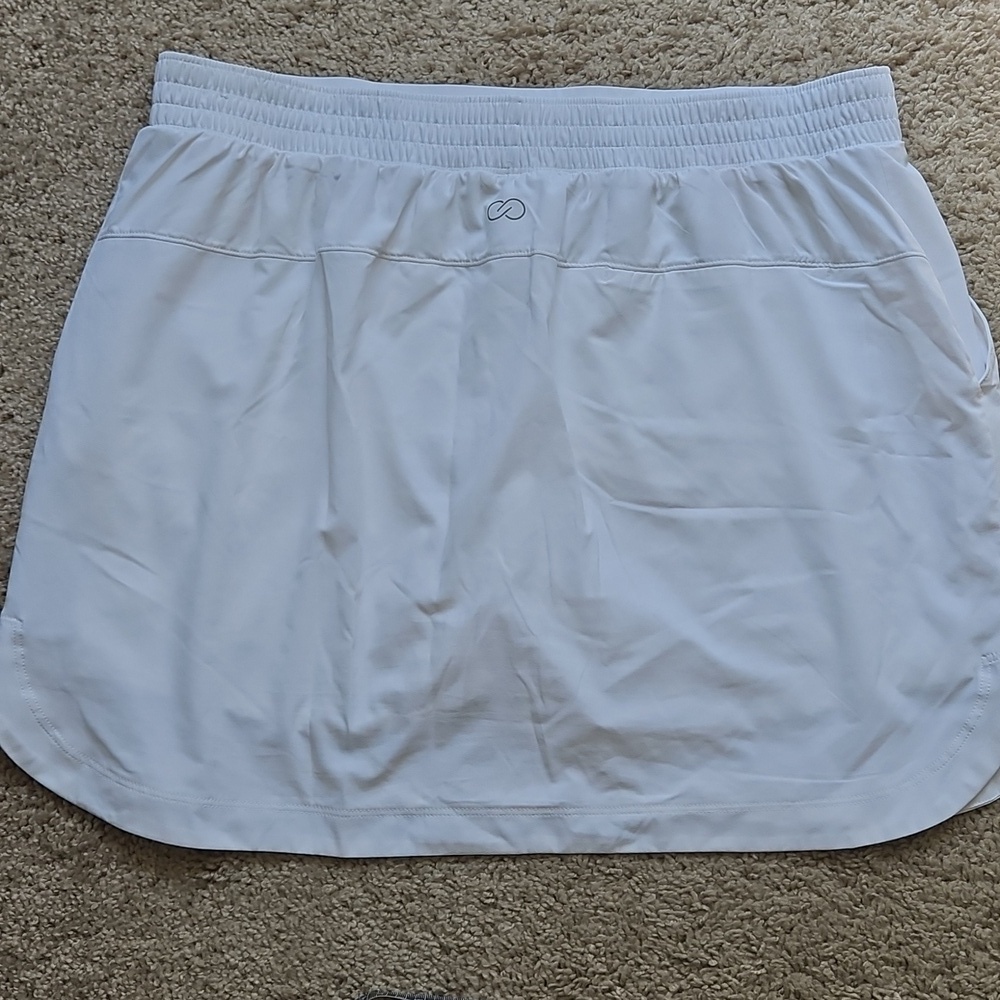 Calia White Tennis Skort, Size L - Picture 6 of 7